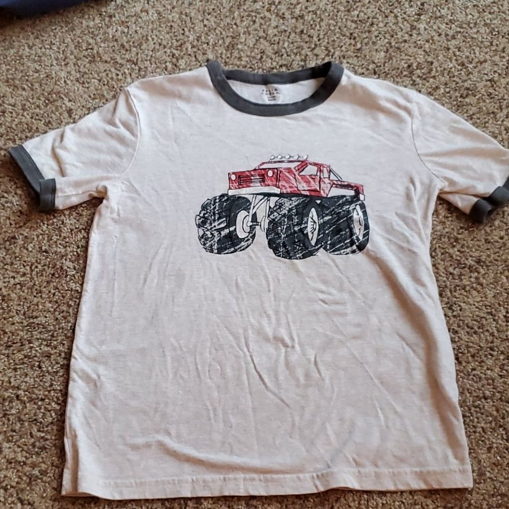 Falls Creek monster truck cream tee size 6/7